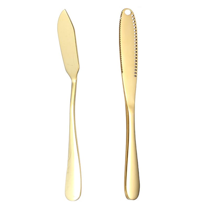 HASTHIP Butter Spreaders Set of 2Pcs 304 Stainless Steel Utility Spreader Serrated Edge Spreaders Butter Slicer Peanut Jam Spreaders HASTHIP Butter Spreaders Set of 2Pcs 304 Stainless Steel Utility Spreader Serrated Edge Spreaders Butter Slicer Peanut Jam Spreaders